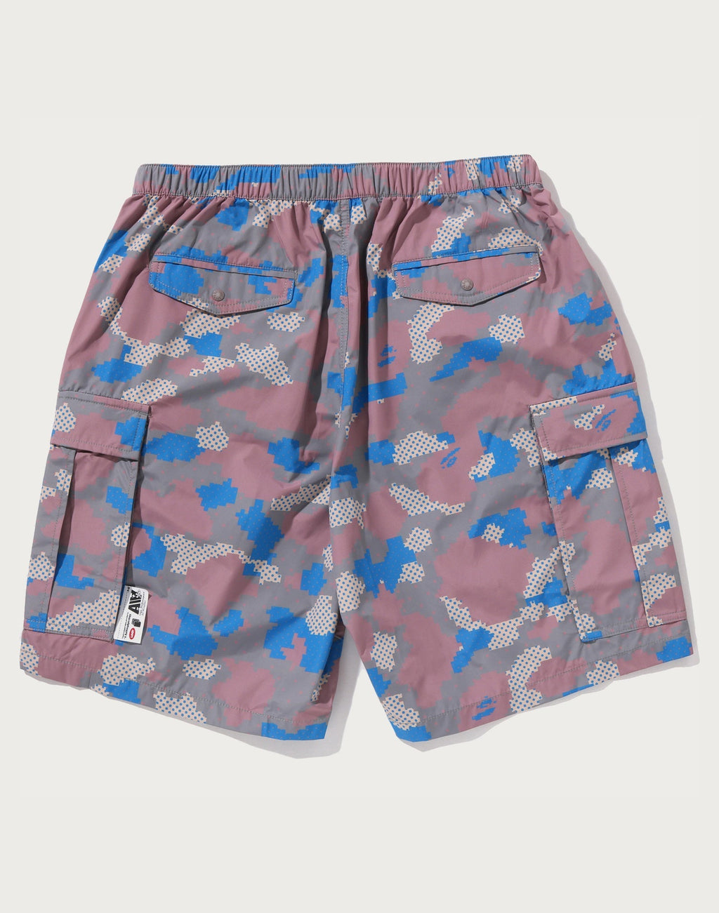 BAPE BY KAZUKI KURAISHI CAMO BELTED 3 LAYER CARGO SHORTS MENS