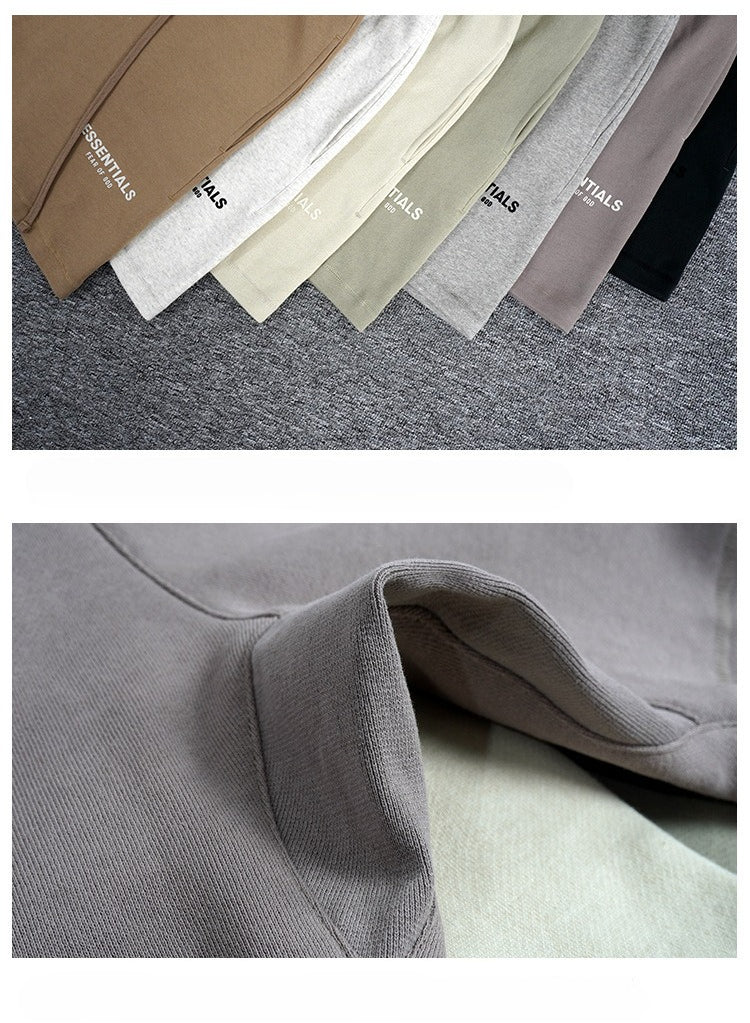 Fear Of God Essentials Flocked Logo Drawstring Sweat Shorts Collection