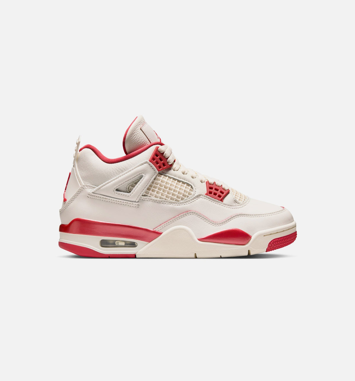 Air Jordan 4 Retro Valentine's Day Women's Lifestyle Shoes - Light Ivory/Sierra Red/Intense Red