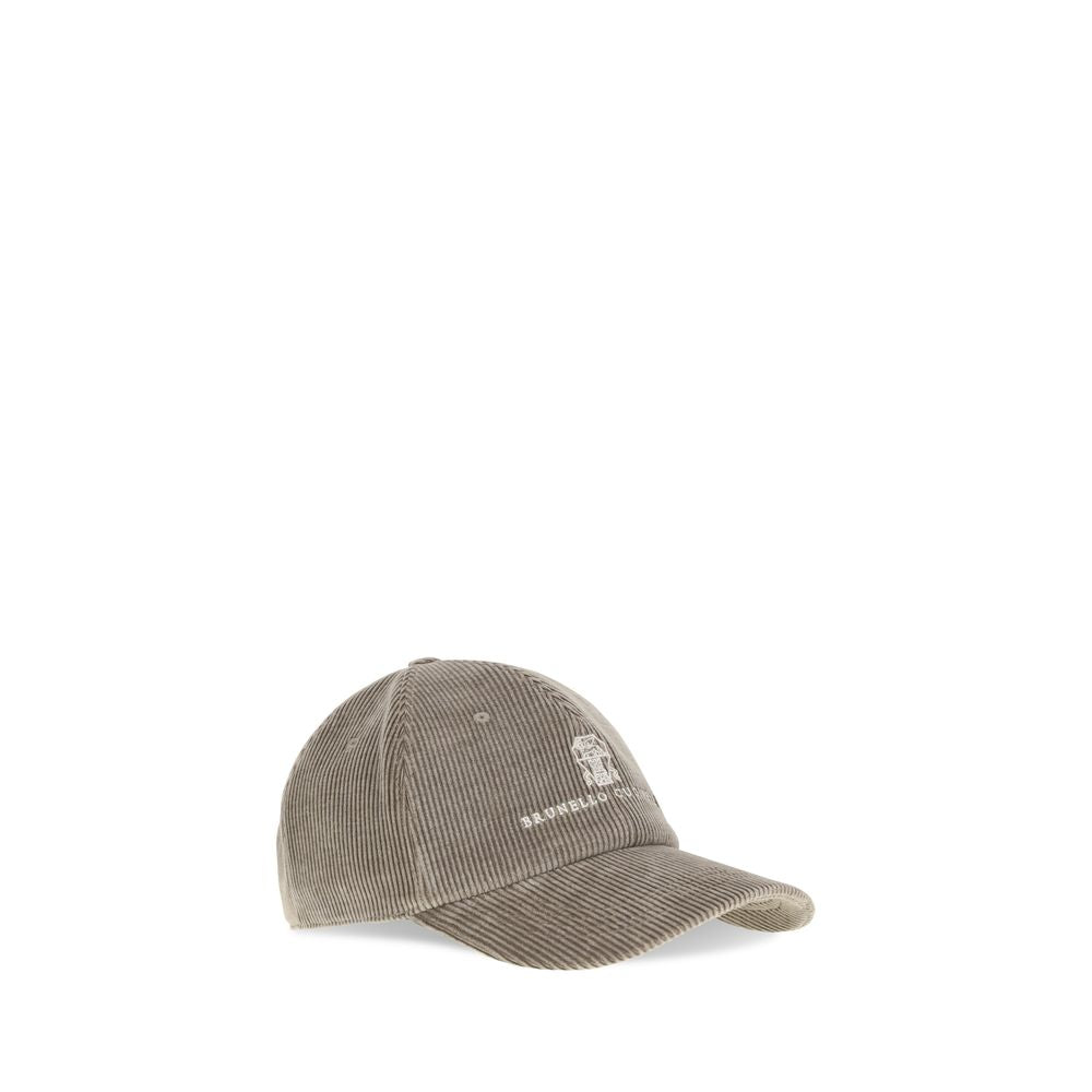 Brunello Cucinelli Beige Cotton Baseball Cap