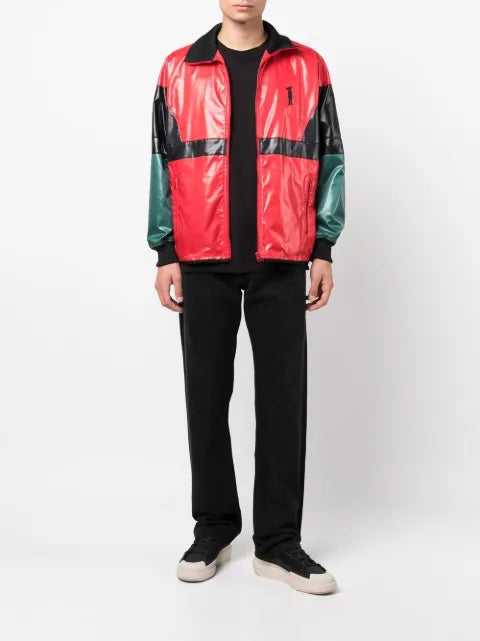 Junya Watanabe MAN colour-block print windbreaker