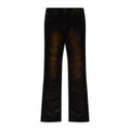 Brown Super Stack Flare Jeans