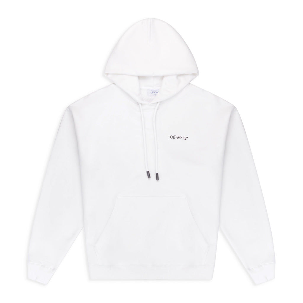 White Tape Arrow Hoodie