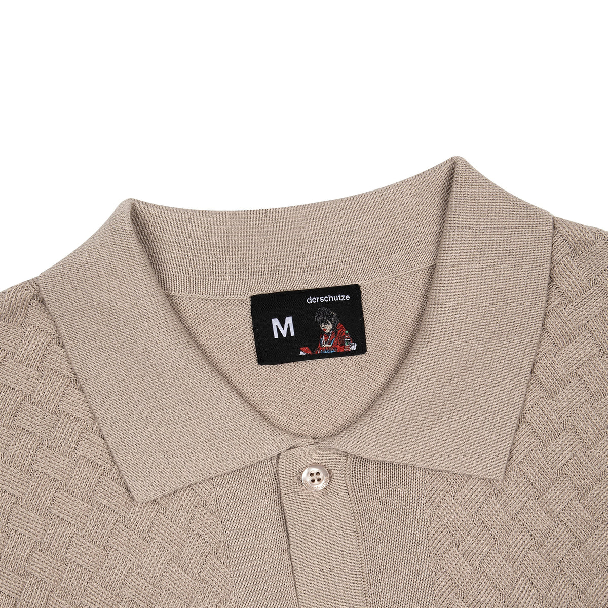 "on air" Polo knit beige