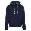 Monogram Contrast Drawstring Pullover Hoodie