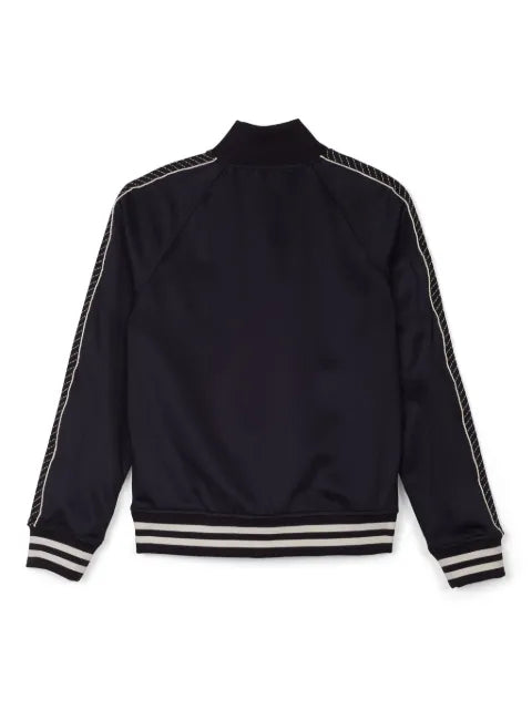 Purple Brand striped-edge lightweight jacket