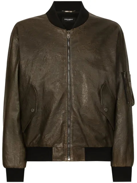Dolce & Gabbana classic leather jacket