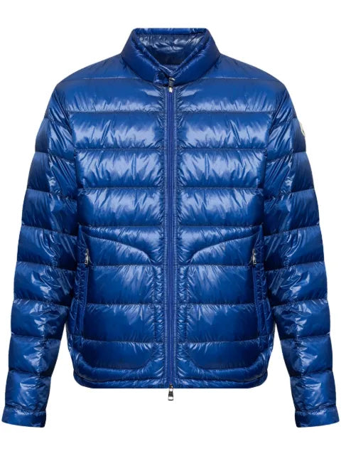 Moncler metallic finish down jacket