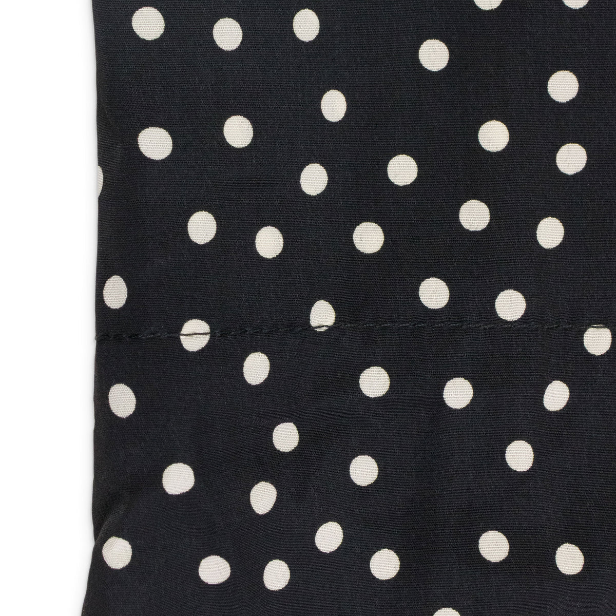 BLACK POLKA DOT WRAP DRESS