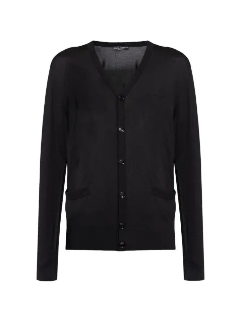 Dolce & Gabbana logo-embroidered cardigan