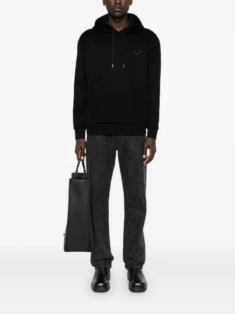 Prada triangle-logo hoodie