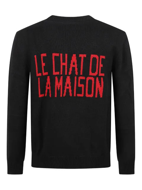 Valentino Garavani intarsia-knit cat-motif sweater