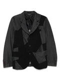 Black Comme Des Garçons patchwork blazer