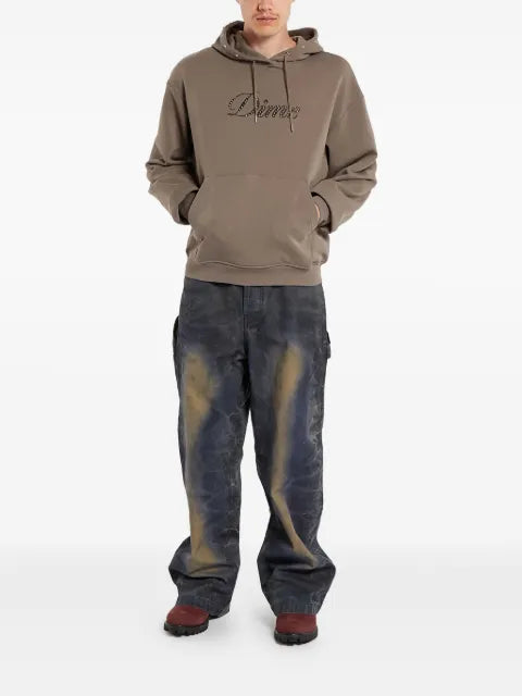 dime Cursive Hoodie with studs