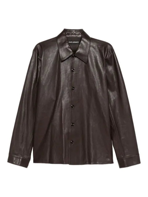 OUR LEGACY leather overshirt