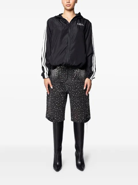 PROTOTYPES stripe-detail hooded jacket