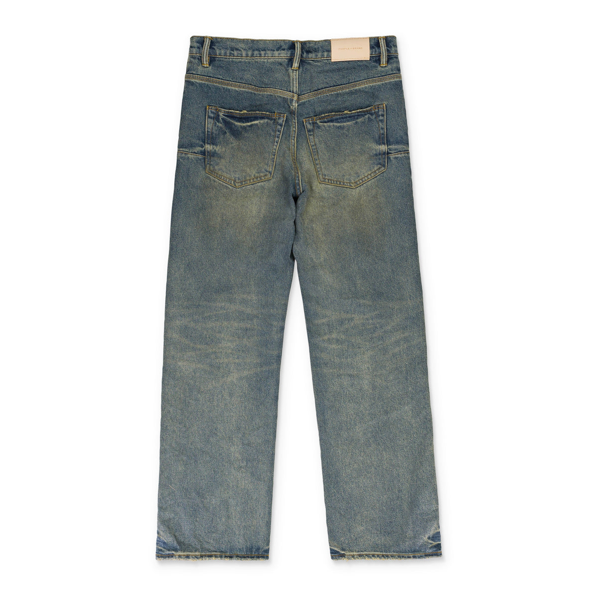 Indigo P018 Vintage Dirty Indigo Wide-Leg Jeans