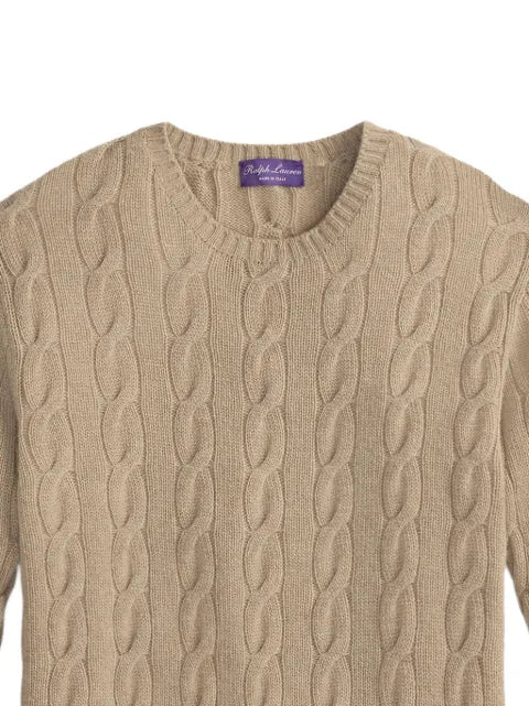 Ralph Lauren Purple Label cable-knit cashmere pullover