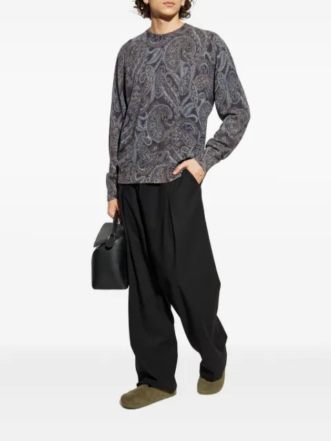 ETRO paisley ribbed wool sweater
