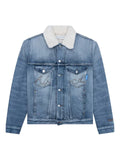 Advisory Board Crystals shearling-lined denim jacket