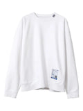 in･stru(men-tal). label-patch cotton sweatshirt