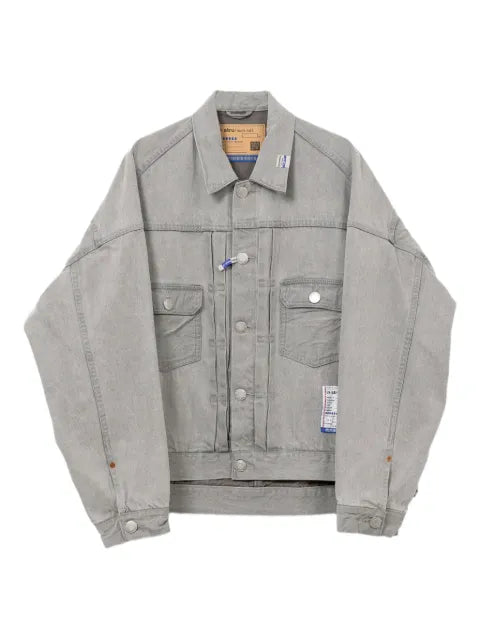 in･stru(men-tal). bleached denim jacket