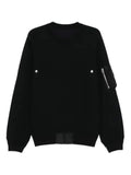 sacai button-fastening zip-pocket sweater