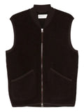 Universal Works zip wool gilet