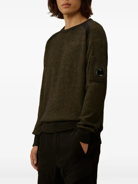 C.P. Company lens appliqué crew-neck sweater