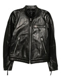 TOM FORD nappa grain leather biker jacket