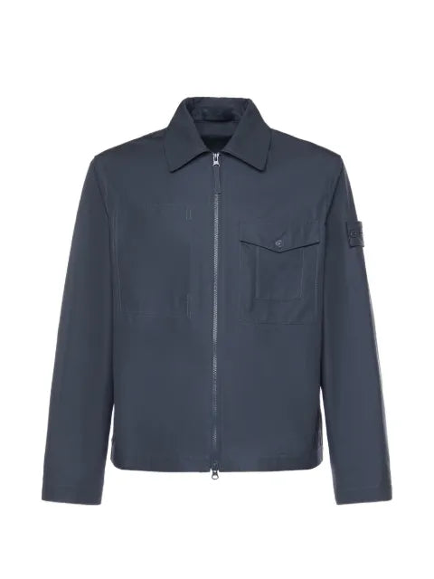 Stone Island 1200011 all-weather cotton canvas S.I. Ghost overshirt