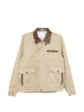 sacai shirt-collar cotton jacket
