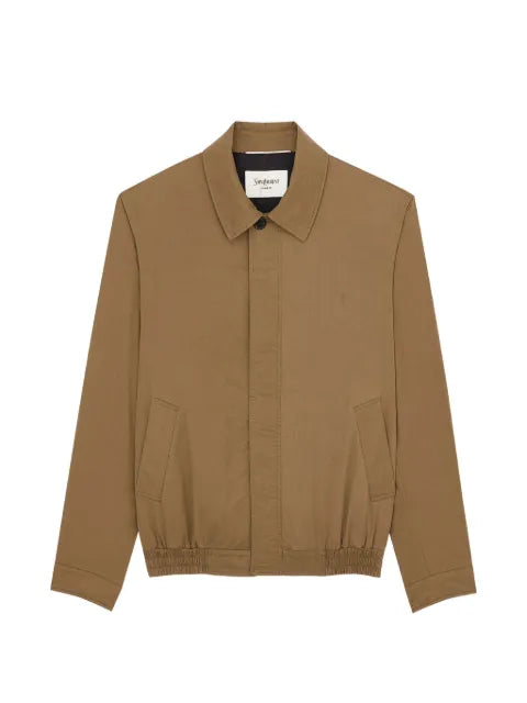 Saint Laurent Cassandre short jacket in cotton serge