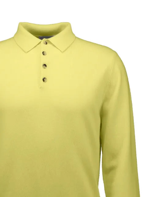Allude buttoned polo sweater