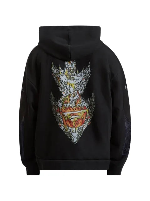 Who Decides War Engulfed Memories zip-up hoodie