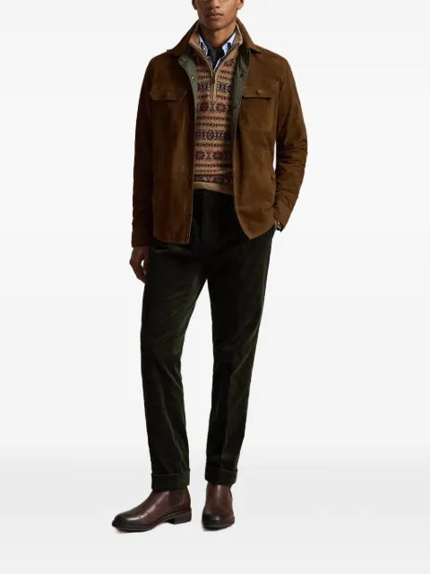 Polo Ralph Lauren reversible suede-taffeta jacket