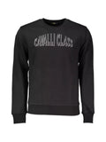 Cavalli Class logo-embroidered crew-neck sweatshirt