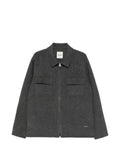 SANDRO zipped wool overshirt