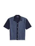 Ralph Lauren Purple Label geometric-print short-sleeve cardigan