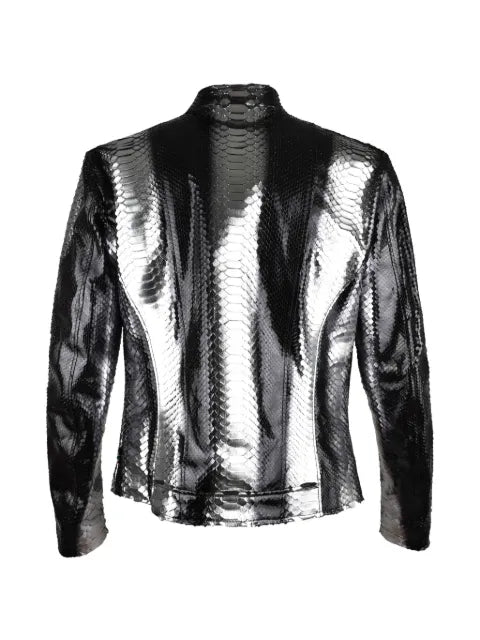 Philipp Plein jacket in python leather