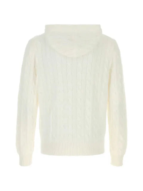 Polo Ralph Lauren cable-knit hooded jumper