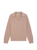 FURSAC ribbed-knit V-neck sweater