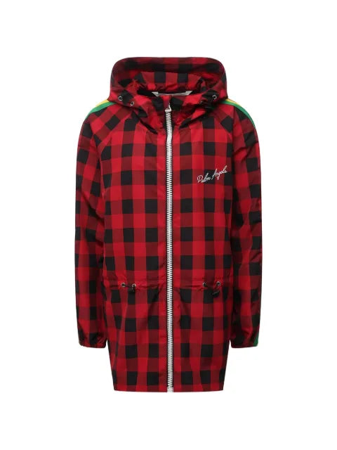Palm Angels buffalo-check side-stripe jacket