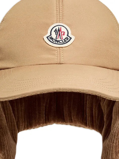 Moncler baseball cap with ear flaps