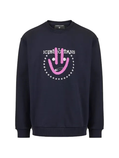 Iceberg embellished graphic-print sweatshirt
