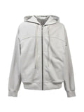 Rick Owens zip-up drawstring hoodie