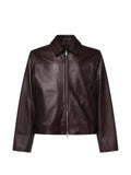 Lardini zip-up leather jacket