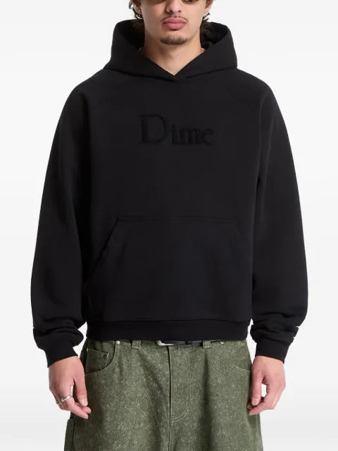 dime logo-embroidered raglan hoodie