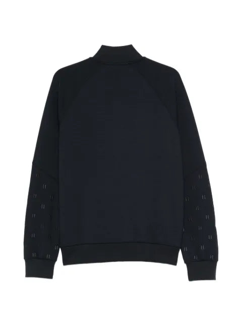 Karl Lagerfeld monogram-embroidered panelled jacket