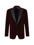 Canali velvet peak-lapel singel-breasted blazer